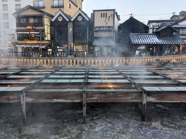 雪と一緒に楽しめる草津温泉