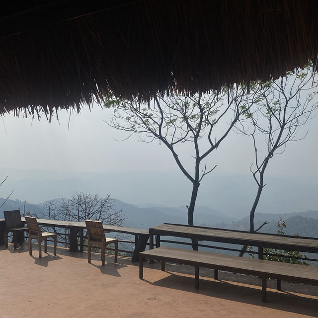 BC2 cafe with mountain view 