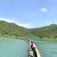 曝罟灣-欣賞半月型堤圍,起子灣小碼頭打咭