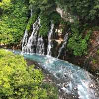 Beautiful Blue Pond & Blue Waterfall In Biei 💦