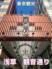 東京　東京観光　浅草仲見世通りだけじゃない！観音通り知ってます？