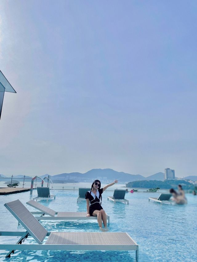 여수 신상 깔라까다호텔 수영장 찐 후기!