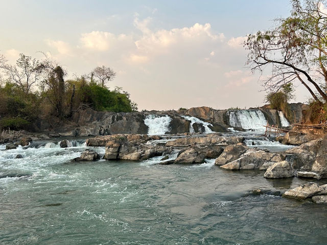 Waterfall on Mekong river