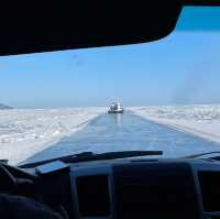 Ride hovercraft in Listvyanka 