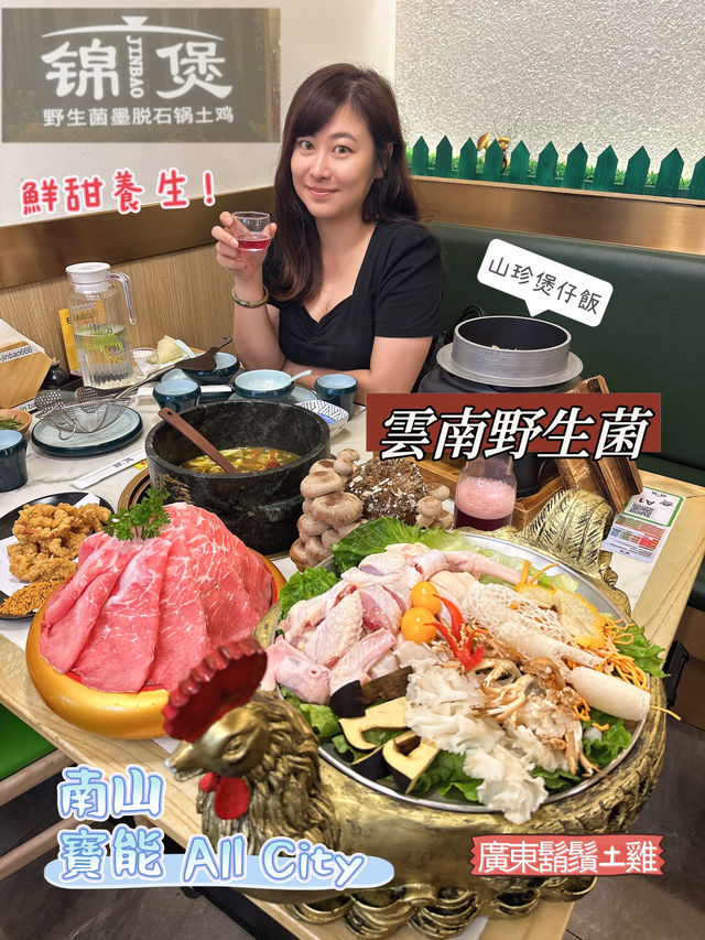 【養生墨脫石鍋】深圳必推！野生菌菇、廣東本地雞湯，鮮甜滋補！