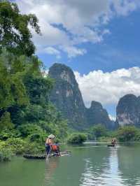 Bamboo rafting in Yangshuo
