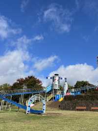 【佐久市】心躍る！宇宙船のような遊具がある広々公園🪐