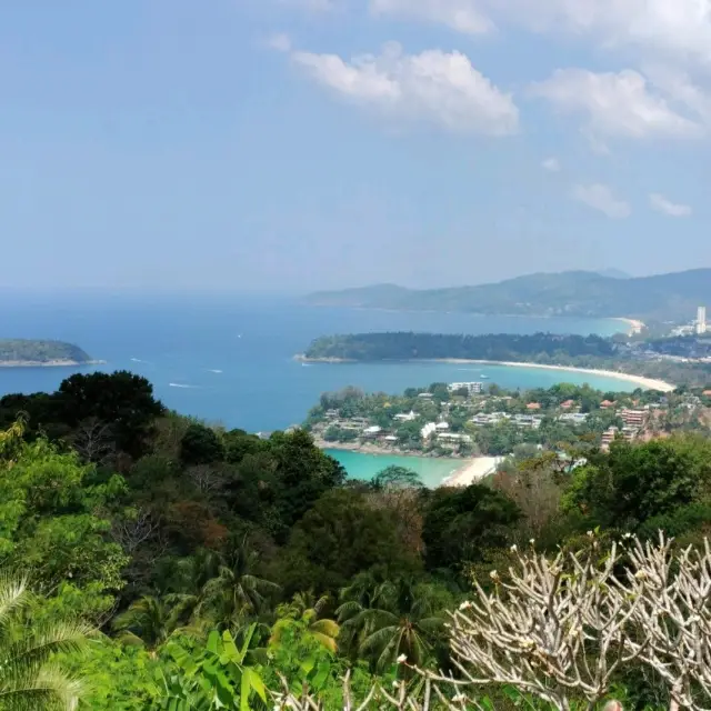 검은 바위 절벽, 라엠 카팅, 카론 전망대, 푸켓 주.