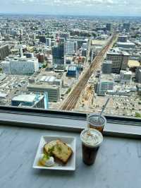 Observation deck with cafe in Sapporo