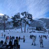 Beautiful snow and views at Hakuba Goryu