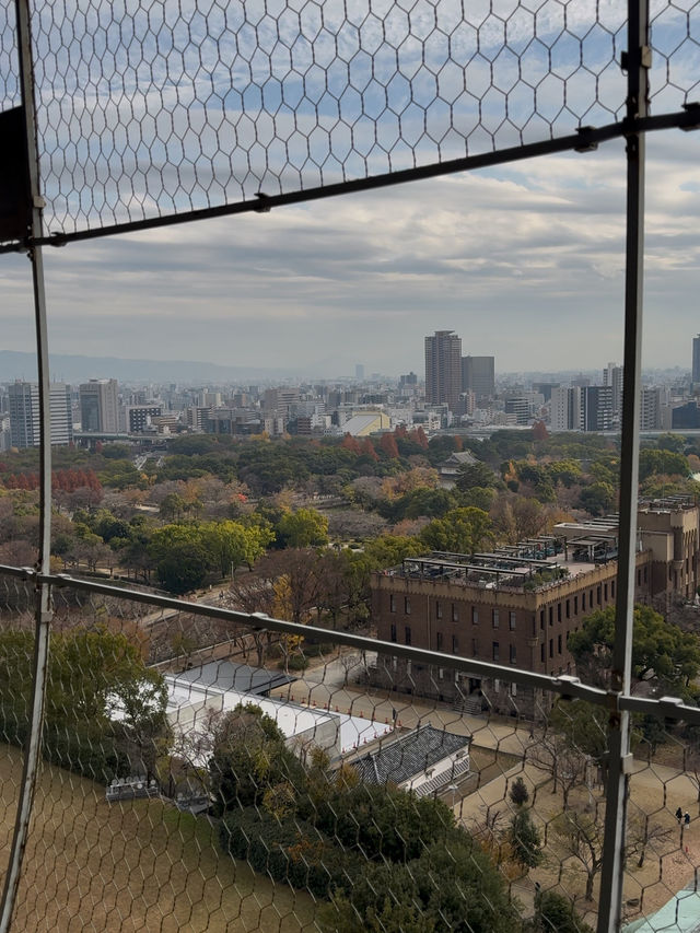 Osaka Castle: Stunning Autumn Views, Observatory Scenery