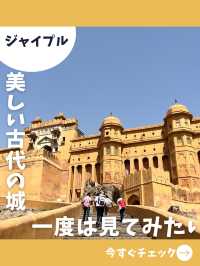 【インド女子旅】絶対行くべき山の上の古城！？ジャイプールの美しい観光スポット！