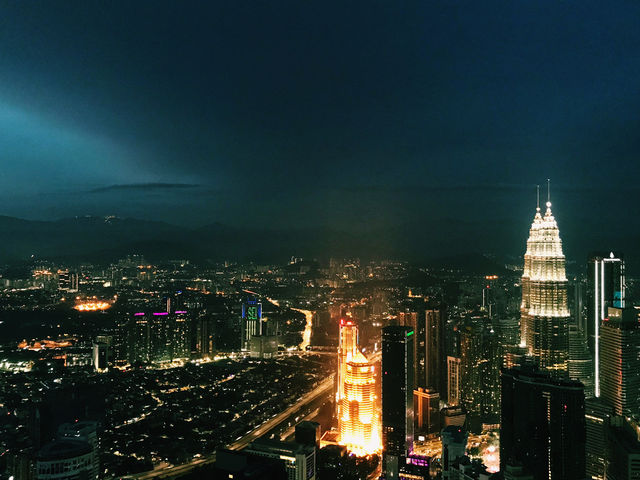 Golden Hour to City Lights at KL Tower! 🌅🌃