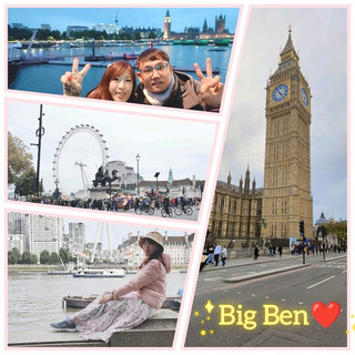 The dream of life has come true, taking photos with the London Eye and Big Ben has come true