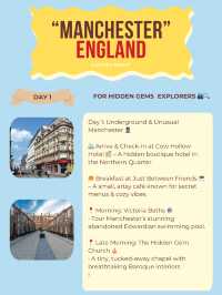 Manchester itinerary 🇬🇧🚲