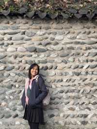 จุดถ่ายรูปลับๆกับกำแพงเมืองโบราณที่ Dujiangyan 