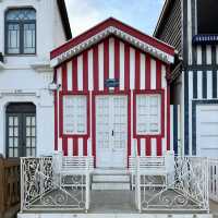 Stripes & Sea Breezes: A Colorful Stroll in Costa Nova