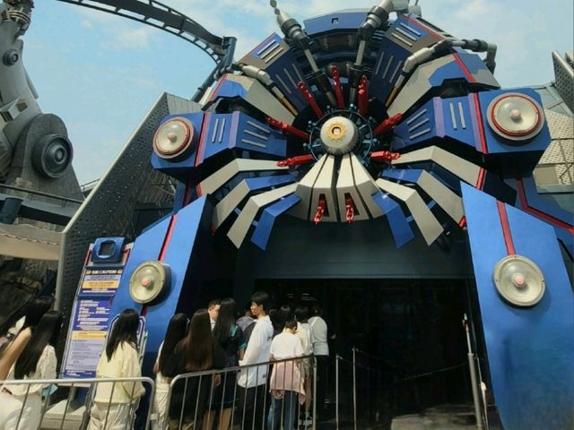 Futuristic Transformers Metrobase in Universal Studios Beijing