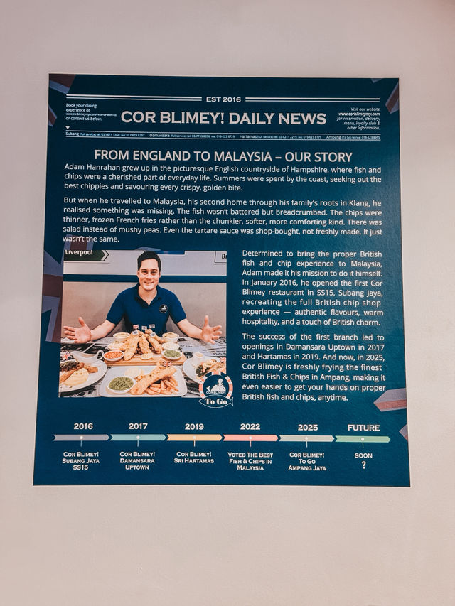 British Flavours in Ampang – My Crispy Escape at Cor Blimey