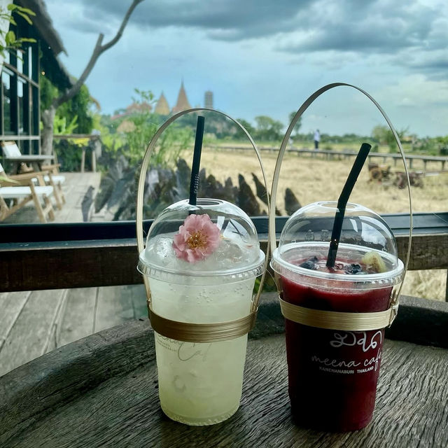 🌾緑の中の絶景カフェ！MEENA Cafeで非日常を体験🇹🇭