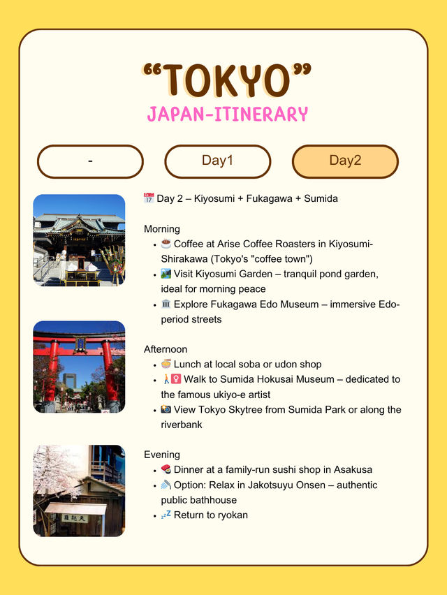 Itinerary: Best Tokyo spot 🇯🇵 Itinerary: Best Tokyo spot 🇯🇵