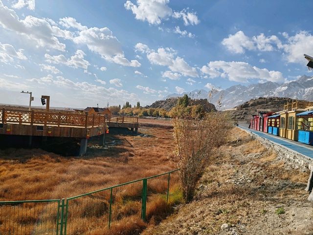 Autumn on the Pamir Plateau at the Golden Grassland