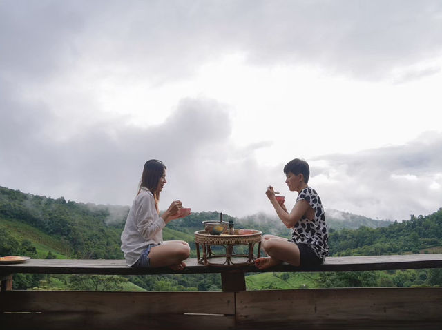 แม่จอกเดอกว่าฉ่าโอมสเตย์ อ.แม่แตง จ.เชียงใหม่