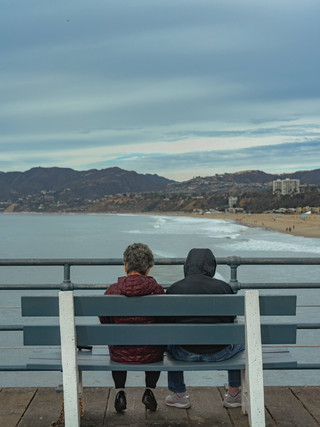 Traveling to Santa Monica in Los Angeles, USA