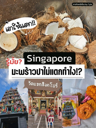 🇸🇬 Singapore • ปามะพร้าว🥥 ยังทำไงดี? วัดแขกสิงคโปร์