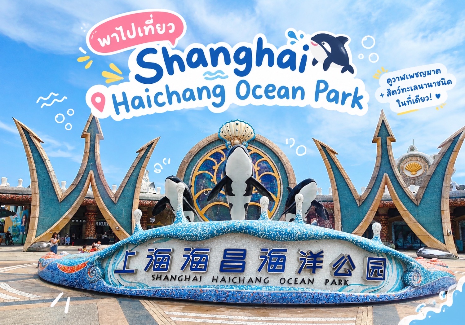 🐳 Shanghai Haichang Ocean Park | วันเดียวได้ทั้งดูสัตว์ทะเล + ชมโชว์วาฬเพชฌฆาต