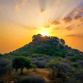 Sunrise Above the Ancient Ruins