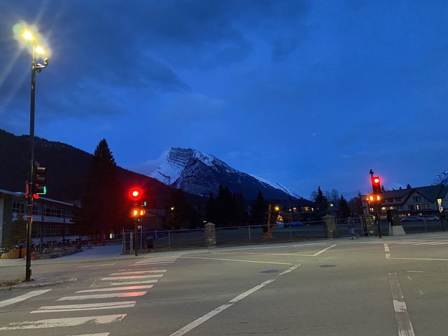 Banff Town at night