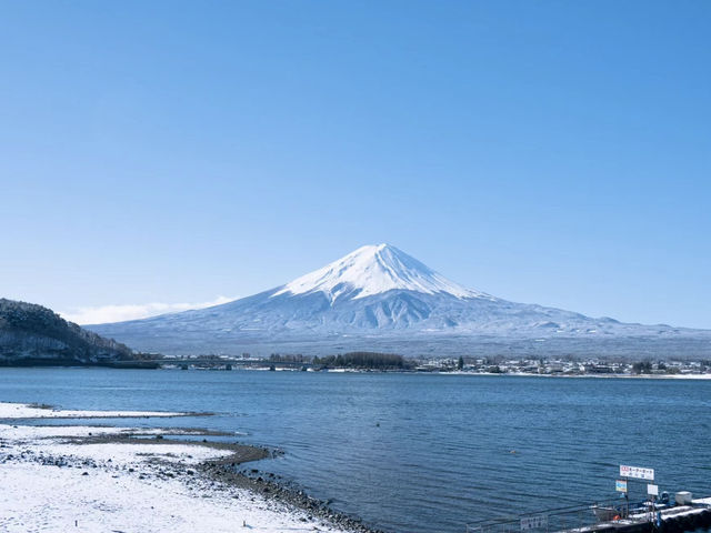  🏔️富士山：雪中絕美倒影的冬日靜謐