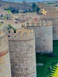 the medieval walls of Avila Spain 