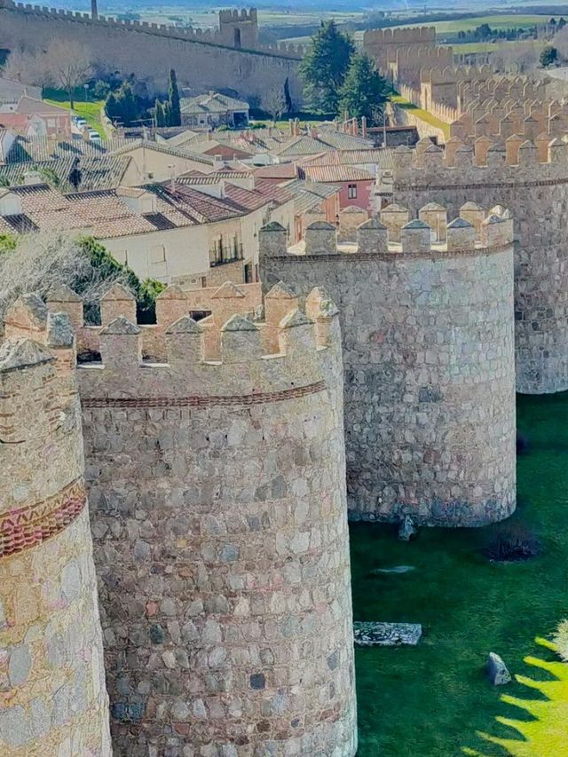 the medieval walls of Avila Spain 