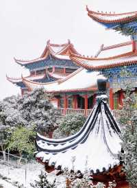 在合肥,總要去開福寺看一場初雪吧