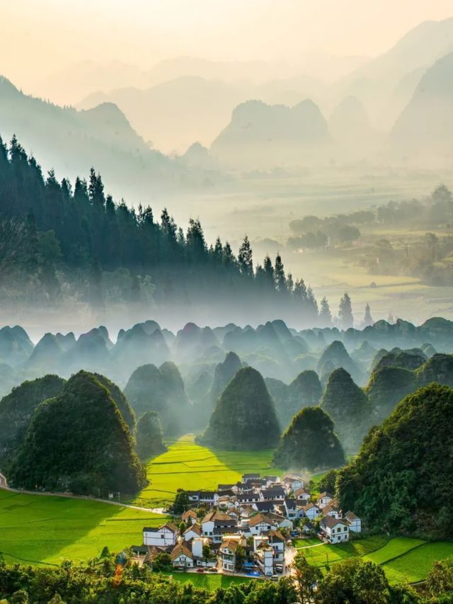 哇塞！中國最美峰林——萬峰林，簡直是人間仙境！