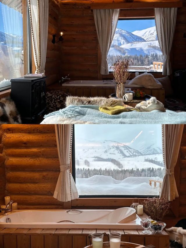 禾木  天山腳下的小木屋。