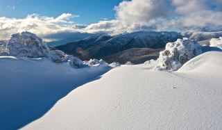 Falls Creek winter sunset: cold and beautiful