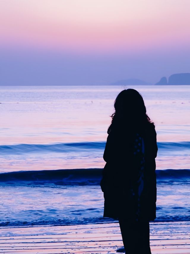 浪漫的具象化陪你一起看海上日出