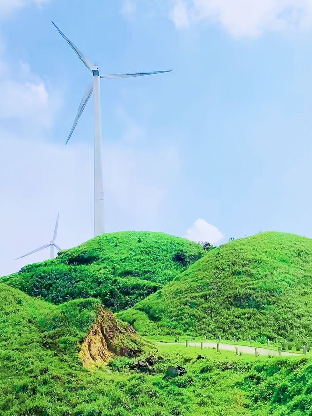 廣東雲浮新興風車山：空氣好，風景好，是一個好地方