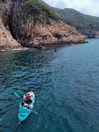🏄‍♀️香港吊鐘洲海洞獨木舟，刺激拉滿！