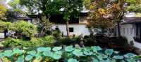 綠意依然、鮮花盛開的留園