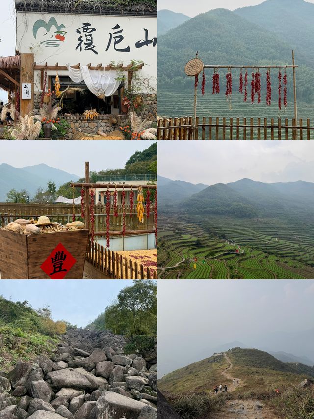 上海周邊賞秋天花板覆卮山徒步攻略｜石浪梯田美到窒息！