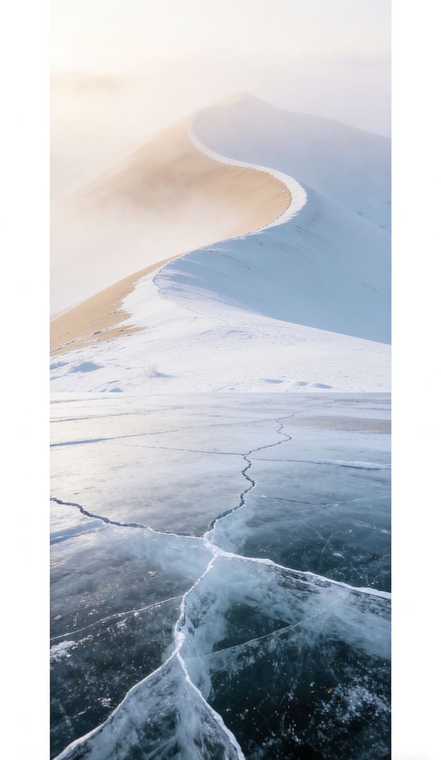 避開人潮!冬日鳴沙山月牙泉,獨享一片銀白秘境 避開人潮!冬日鳴沙山月牙泉,獨享一片銀白秘境