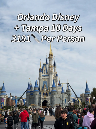 Florida Disney 10-Day Free Travel Expense Breakdown