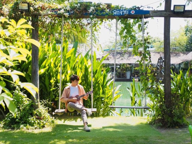 🍰🥤#คาเฟ่ร้านอาหารสไตล์ทุ่งนา