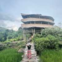 📍นอนบ้านไม้ไผ่ยักษ์กลางทุ่งนาที่ Giant Bamboo Hut