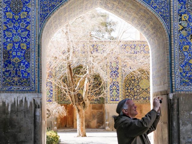 이란의 파란색 모스크인 Shah Mosque 🕌