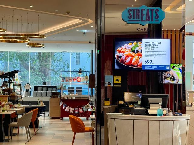 Asian street food buffet dinner